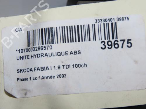 Used ABS pump ABS pump SKODA FABIA I (6Y2) 1.9 TDI (100 hp) 33711630 33711630
