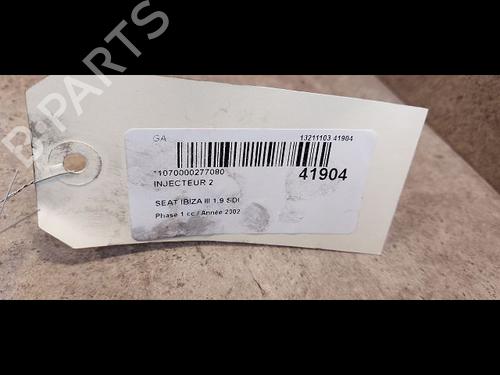 Used Injector Injector SEAT IBIZA III (6L1) 1.9 SDI (64 hp) 9613674 9613674