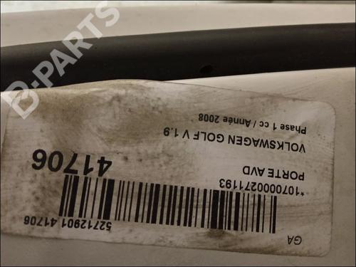 Right front door VW GOLF V (1K1) 1.9 TDI | BP9612688C3 