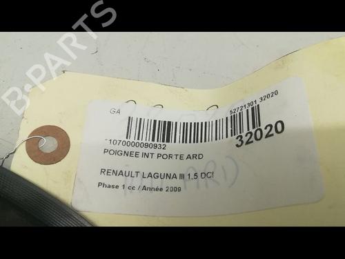 Rear right interior door handle RENAULT LAGUNA III (BT0/1) 1.5 dCi (BT00, BT0A, BT0T, BT1J) | BP23176814I16 