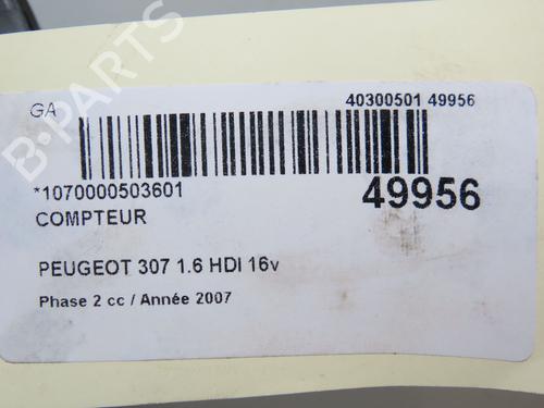 Instrument cluster PEUGEOT 307 (3A/C) 1.6 HDi 110 | BP19668655C47 