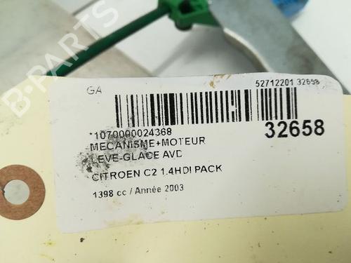 Used Front right window mechanism CITROËN C2 (JM_) 1.4 HDi (68 hp) 9592848