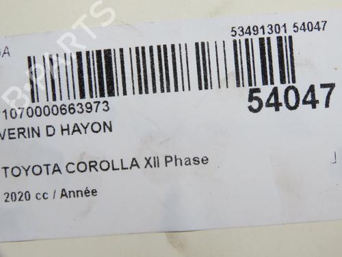 Gasdæmper bagklap Gasdæmper bagklap TOYOTA COROLLA Hatchback (_E21_, _EA1_, _EH1_) 1.8 Hybrid (ZWE211, ZWE219) (122 hp) 36958603 36958603
