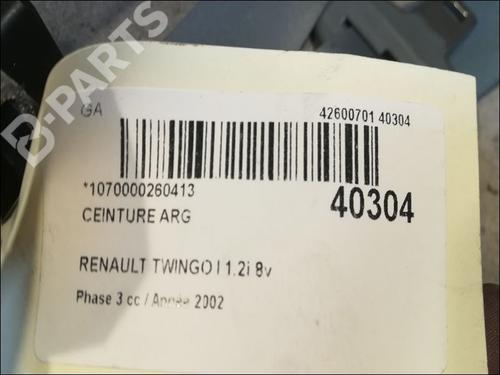 Venstre bak beltestrammer RENAULT TWINGO I (C06_) 1.2 (C066, C068) | BP9611059C89 