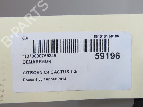 Starter CITROËN C4 CACTUS 1.2 VTi 82 | BP37275823M8 - Image 7