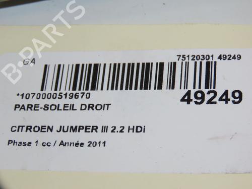 Used Right sun visor PEUGEOT BOXER Van [2006-2026]  17868612