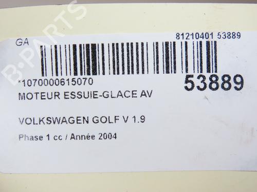 Ruitenwissermotor voor VW GOLF V (1K1) 1.9 TDI (105 hp) 28833002