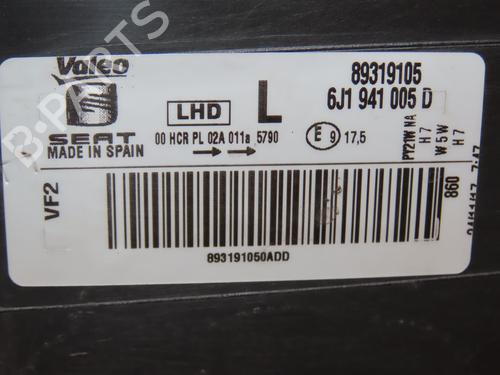 Left headlight SEAT IBIZA IV (6J5, 6P1) 1.6 TDI | BP28832567C28 