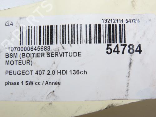 Used Fuse box PEUGEOT 407 SW (6E_, 6D_) 2.0 HDi 135 (136 hp) 30630821