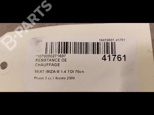 Heater resistor SEAT IBIZA III (6L1) 1.4 TDI | BP11677376M108 