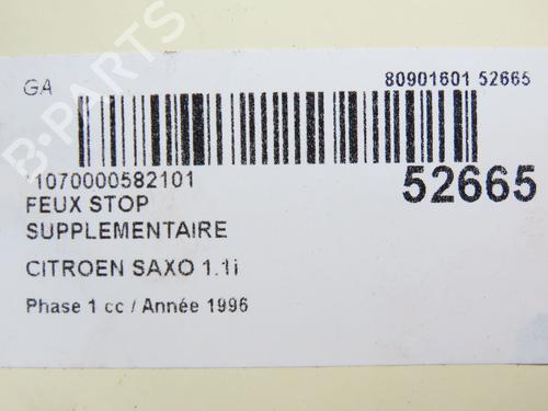 Third brake light CITROËN SAXO (S0, S1) 1.1 X, SX | BP28969727L11 