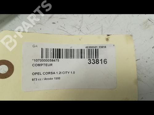 Instrument cluster OPEL CORSA B (S93) 1.0 i 12V (F08, F68, M68) | BP9594743C47 