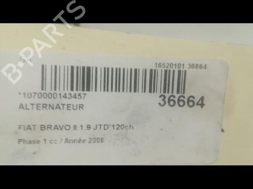 Alternator FIAT BRAVO II (198_) 1.9 D Multijet (198AXB1A) | BP9600158M7 