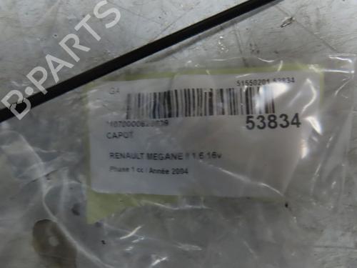 Motorhjelm RENAULT MEGANE II (BM0/1_, CM0/1_) 1.6 16V (BM0C, CM0C) | BP28831040C1 