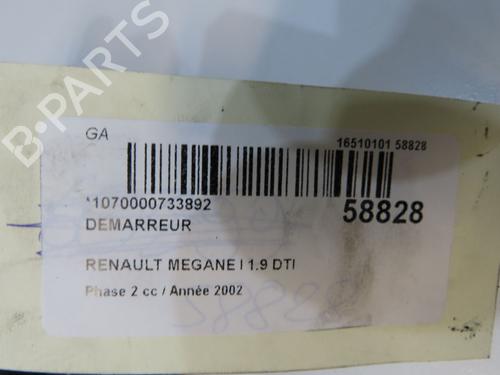 Used Starter Starter RENAULT MEGANE I (BA0/1_) 1.9 dTi (BA1U) (80 hp) 39084038 39084038