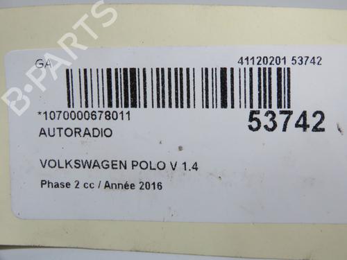 Bilradio Bilradio VW POLO V (6R1, 6C1) 1.4 TDI (75 hp) 34106487 34106487