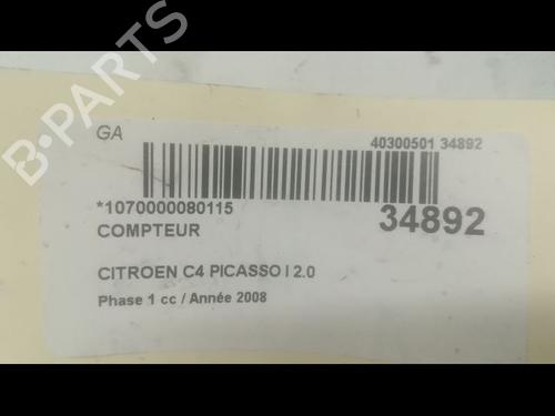 Used Instrument cluster CITROËN C4 Picasso I MPV (UD_) 2.0 HDi 138 (136 hp) 9596272