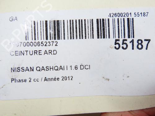 Rear right belt tensioner NISSAN QASHQAI I (J10, NJ10) 1.6 dCi All-wheel Drive | BP29294188C90 