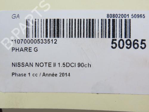 Left headlight NISSAN NOTE (E12) 1.5 dCi | BP23098796C28 - Image 6