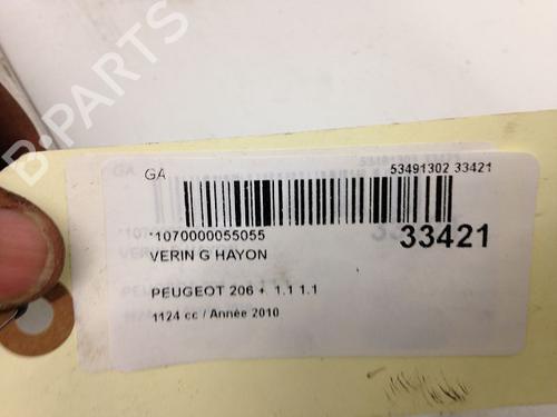 Used Tailgate lift support PEUGEOT 206+ (2L_, 2M_) 1.1 (60 hp) 14880243