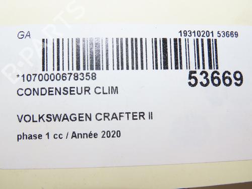 Heater matrix VW CRAFTER Van (SY_, SX_) 2.0 TDI FWD (SYB, SYC, SYD) | BP30447502M63 