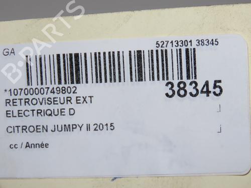 Used Right mirror Right mirror CITROËN JUMPY II Van 2.0 HDi 125 (128 hp) 34255344 34255344