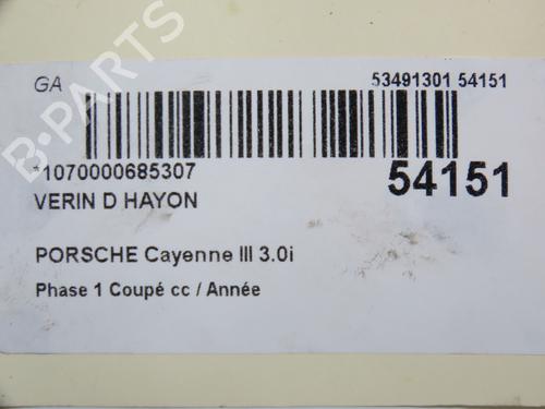 Used Tailgate lift support PORSCHE CAYENNE (9YA) 3.0 E-Hybrid AWD (9YAAE1) (462 hp) 30691902