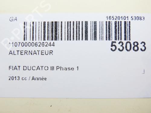 Generator FIAT DUCATO Van (250_) 115 Multijet 2,0 D (116 hp) 27621568