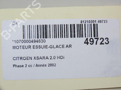 Rear wiper motor CITROËN XSARA (N1) 2.0 HDi 90 | BP23178282M102 