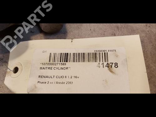 Brake master cylinder RENAULT CLIO II (BB_, CB_) 1.2 16V (BB05, BB0W, BB11, BB27, BB2T, BB2U, BB2V, CB05,... | BP9612711M77 