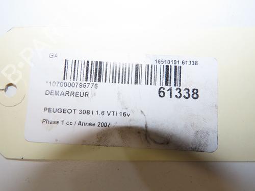 Used Starter Starter PEUGEOT 308 I (4A_, 4C_) 1.6 16V (120 hp) 39660472 39660472