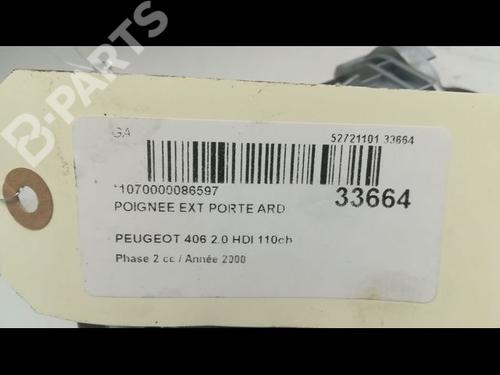 Rear right exterior door handle PEUGEOT 406 (8B) 2.0 HDI 110 | BP9596533C130 