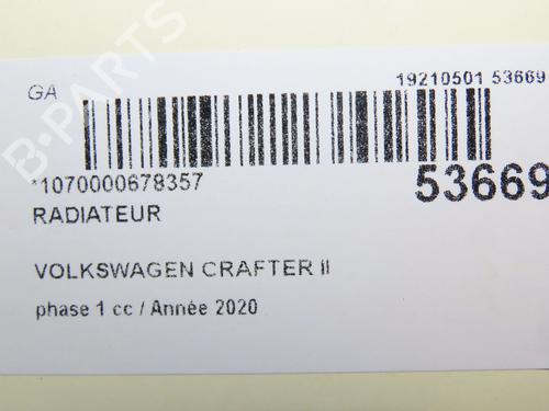 Used Water radiator Water radiator VW CRAFTER Van (SY_, SX_) 2.0 TDI FWD (SYB, SYC, SYD) (177 hp) 30447498 30447498