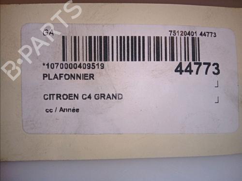 Interior roof light CITROËN C4 Grand Picasso II (DA_, DE_) 1.2 THP 130 | BP12065738I8 