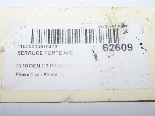 front-right-lock-citroen-c3-picasso-sh_-2008-39624967 main image