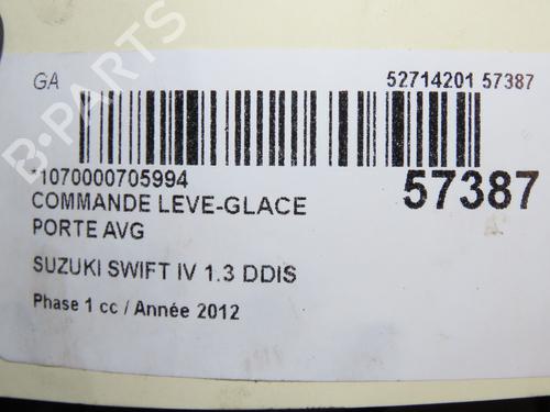 Left front window switch SUZUKI SWIFT IV (FZ, NZ) 1.3 DDiS (AZG413D, ZC02S, ZC92S) | BP33998860I27  - Image 5