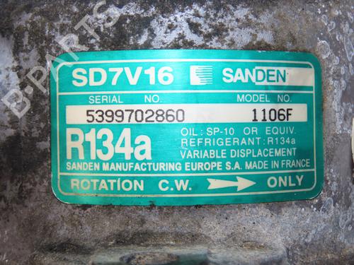 AC compressor CITROËN XSARA (N1) 1.6 16V | BP9592773M34