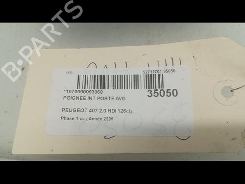 Used Front left interior door handle PEUGEOT 407 (6D_) 2.0 HDi 135 (6DRHRH, 6DRHRE, 6DRHRG, 6DRHRJ) (136 hp) 9596913