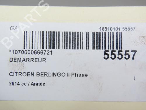 Used Starter Starter CITROËN BERLINGO MULTISPACE (B9) 1.6 HDi 115 (114 hp) 31120059 31120059