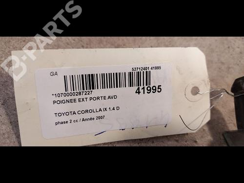 Front right exterior door handle TOYOTA COROLLA (_E12_) 1.4 D (NDE120_, NDE120R) | BP9615062C129 