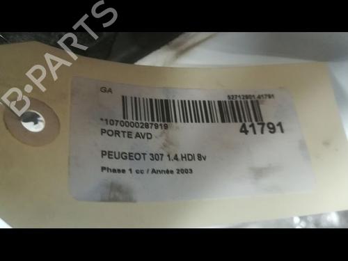Used Right front door PEUGEOT 307 (3A/C) 1.4 HDi (68 hp) 9615156
