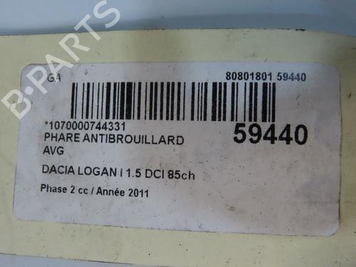 Left front fog light DACIA LOGAN MCV (KS_) 1.5 dCi (KS0W) | BP36427335C30 - Image 2
