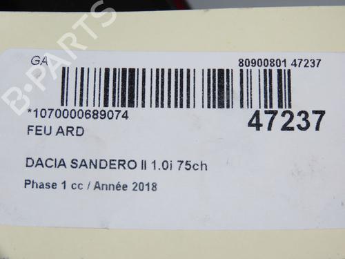 right-taillight-dacia-sandero-ii-2012-33132567 main image