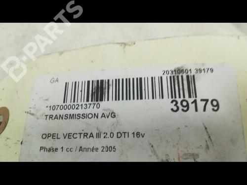 Left front driveshaft OPEL VECTRA C GTS (Z02) 1.9 CDTI (F68) | BP9605655M38 