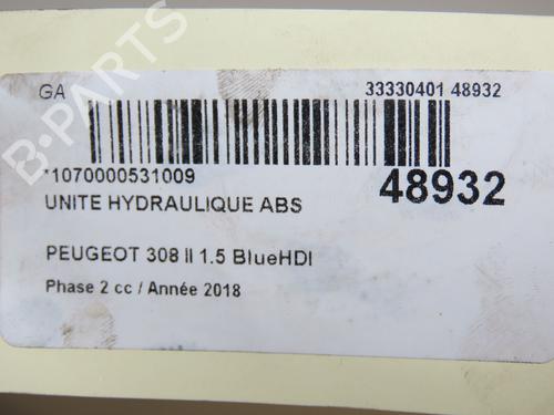 ABS pump PEUGEOT 308 II (LB_, LP_, LW_, LH_, L3_) 1.5 BlueHDI 100 | BP19668627M43 