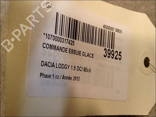 Used Steering column stalk DACIA LODGY (JS_) 1.5 dCi (90 hp) 9618060