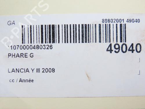 Phare gauche LANCIA YPSILON (843_) 1.4 (843.AXG1A) | BP28969443C28 