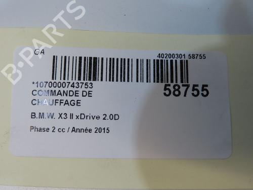 Climate control BMW X3 (F25) xDrive 20 d | BP33836425I5  - Image 5