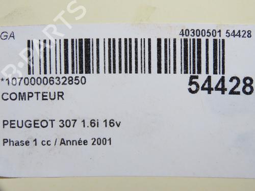 instrument-cluster-peugeot-307-3ac-2000-2001-2002-2003-2004-2005-2006-2007-2008-2009-2010-2011-2012-32004976 main image