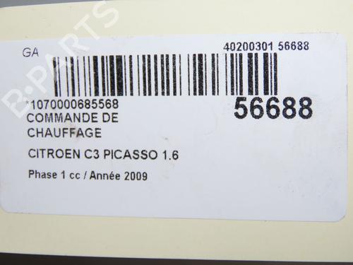 Climate control CITROËN C3 Picasso (SH_) 1.6 HDi | BP32223369I5 